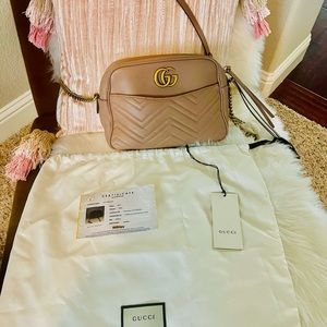 Authentic Gucci GG Marmont crossbody bag